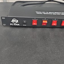 ADJ PC-100A 1U Rackmount PDU Power Distribution Unit, 8 Outlets 120V 15A