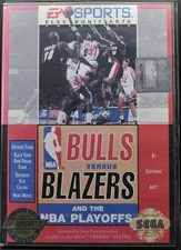 Bulls vs Blazers (Sega Genesis) [Case & Game] - No Manual, Stickers on Cart