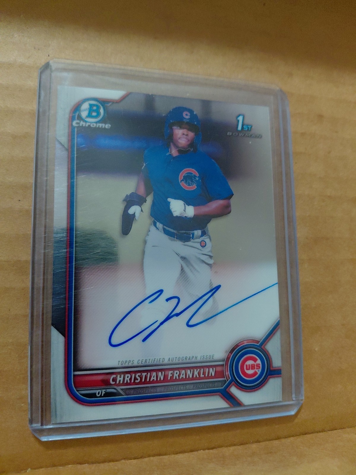 2022 Bowman Chrome Christian Franklin 1st Prospect Auto Autograph #CPA-CF Cubs