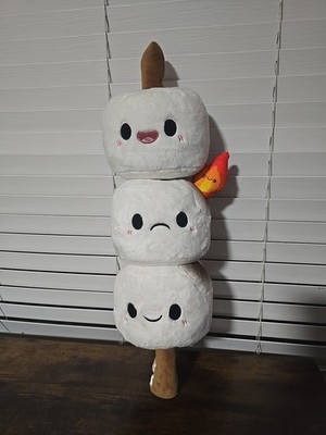 Squishables Plush Marshmallows On Stick Comfort Food Smores 19  4 Pc Detach Toy