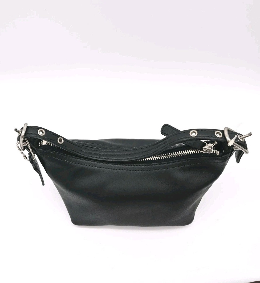 COACH NWT VINTAGE FS9844 Legacy W Demi Pouch Hand Bag Leather