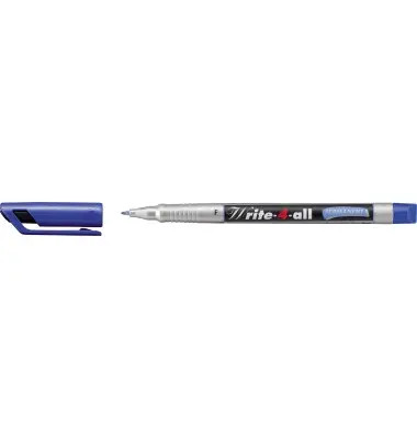 STABILO Permanent-Marker Write-4-all, F, blau 3 bis 60 Stk SPARE 70%