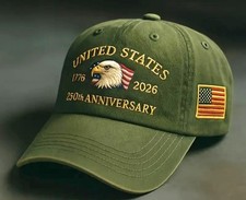 USA ANNIVERSARY United States 250th Anniversary Hat  new adjustable