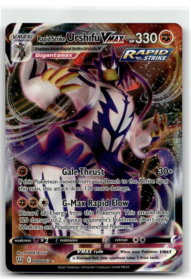 Rapid Strike Urshifu VMAX Ultra Rare SWSH05: Battle Styles 088/163 NM