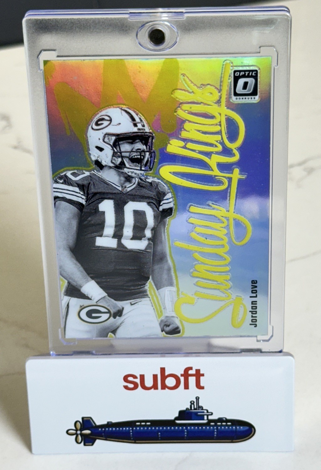 2024 Panini Donruss Optic Sunday Kings #9 Jordan Love – Clean, Ready to Grade!
