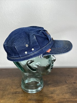 Vintage Levi Strauss Orange Tab Blue Denim Train Conductor Hat