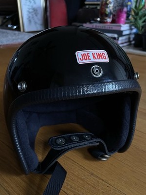 Joe King Motorcycle 3/4 Helmet Size XL 61/62 Jk400 Black | eBay