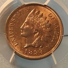 1893 Indian Head Copper Cent 1C - PCGS Unc Details - Nice Type Coin- SLB-93DA