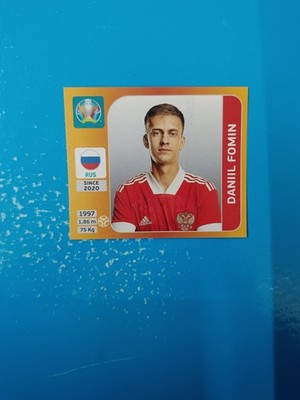 Panini UEFA Euro 2020 Tournament Orange Figures New N 220 Danil Fomin Russia