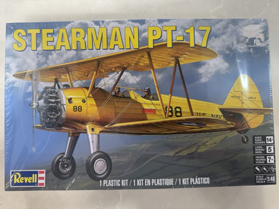 1/48 Revell Monogram STEARMAN PT-17 US Navy Bi Plane - FREE SHIPPING - SEALED