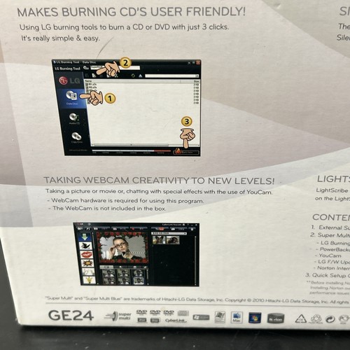 LG EXTERNO/GE24 MULTI DVD REESCRITOR - Imagen 5 de 8