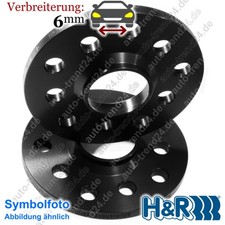 Spurplatten schwarz 6mm/Achse u.a.: Mercedes-Benz 123 Stufenh. W123 1976-1985