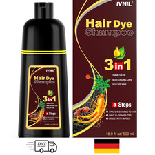 Haarfarbe Dunkelbraun 3 in 1 Shampoo Farbe Gr...