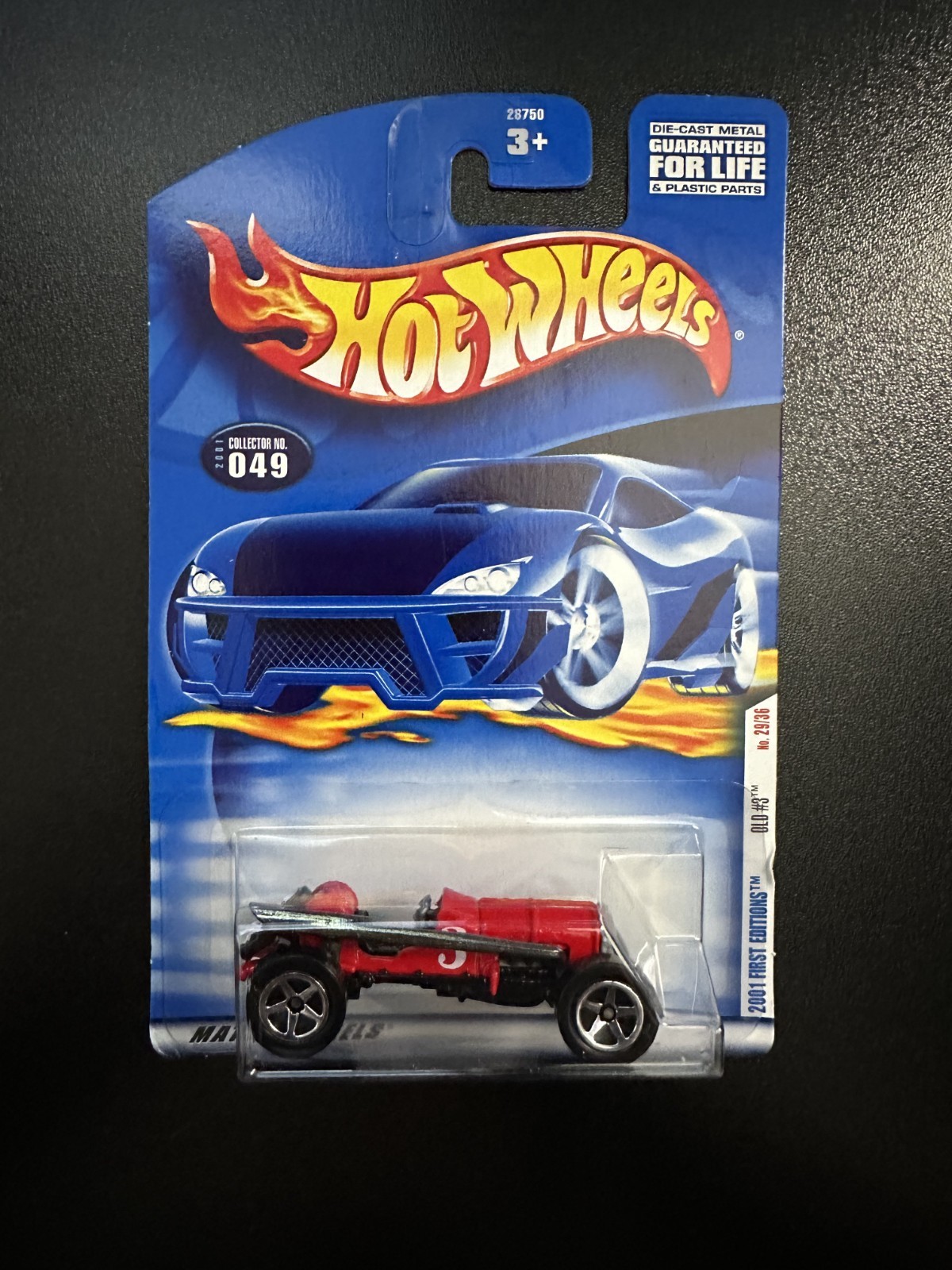 Hot Wheels #049 | Old #3 (Red) | 2001 First Editions