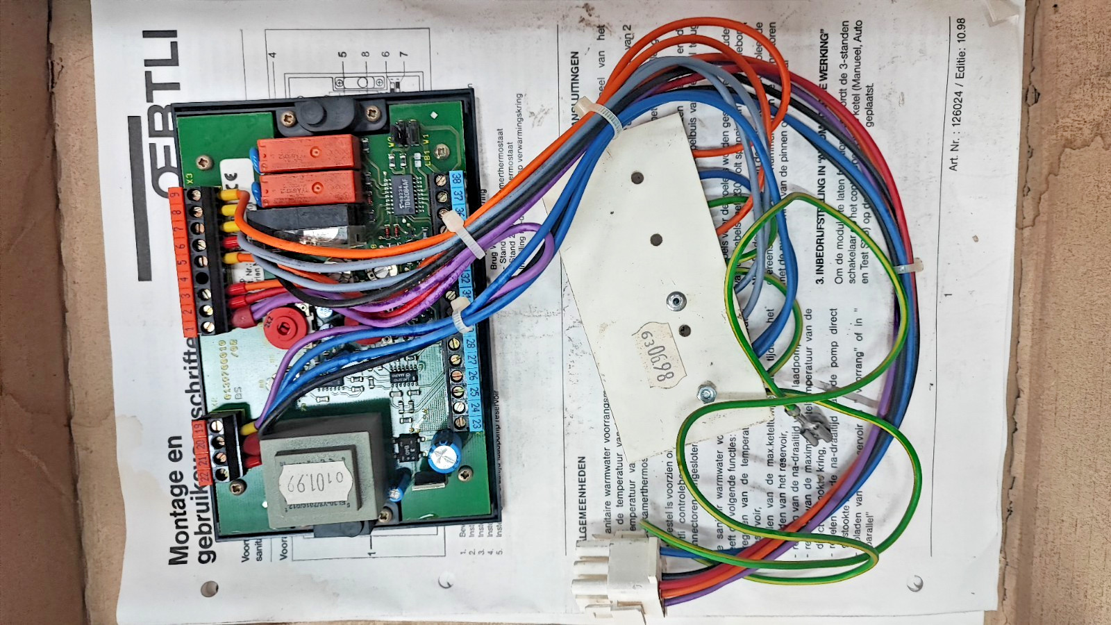 Régulation eau chaude sanitaire chaudière Oertli REA 030B module ECS thermique