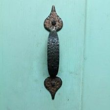 Italian Vintage 1950s Cast Iron Copper Plated Cabinet Door Handles