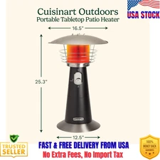 Cuisinart Portable Tabletop Patio Heater, 11,000 BTU Outdoor Propane Heater