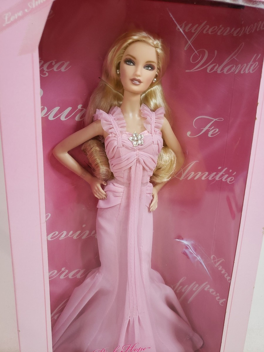 PINK HOPE BREAST CANCER AWARENESS BARBIE DOLL FOREIGN MARKET