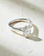 2.00 Carat -Diamond Solitaire Ring: 14K White Gold, Engagement
