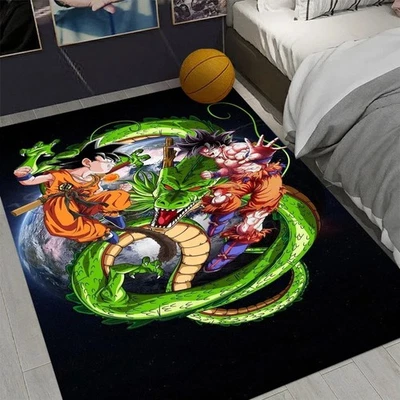 DRAGON BALL Z MINISO Dragon B-Ball Z Anime Rug – Soft Funky Carpet for Room Decor