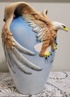 RARE FRANZ EAGLE VASE PORCELAIN WINGED VICTORY 3D SIGNED XP1682