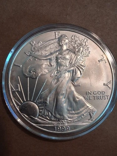 2001 American Silver Eagle, encapsulated BU (GV0024)