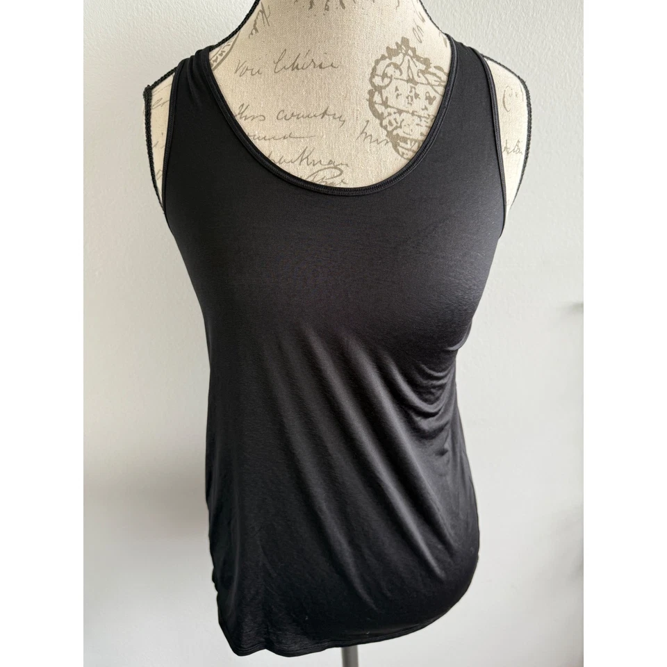 Lululemon Essential Tank со складками сзади черный размер 2 - Изображение 4 из 4