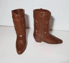 Vintage 1969-70 Mod Ken Brown Cowboy Boots Squishy "Rally Gear" Japan Mattel