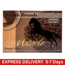 Miracle Sabah 3 in 1 Coffee 20 Sachets Maca Ginseng Arabica Genuine Product
