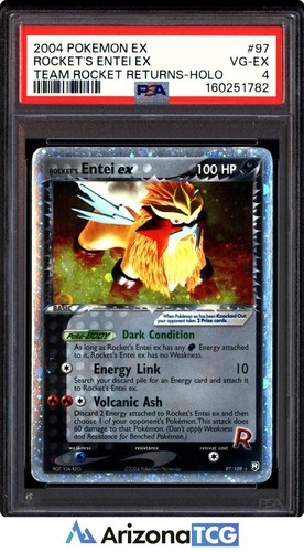 Rocket's Entei ex graded PSA 4 for sale on eBay