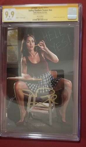 Sultry Slashers Teaser CGC 9.9 Mint signed by Megan Fox - Jennifer's Body cover