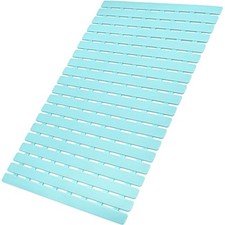 MBOSS Non-Slip Bath Tub Shower Mat for Bathroom Floor, 27.5x15.7", Aqua Blue