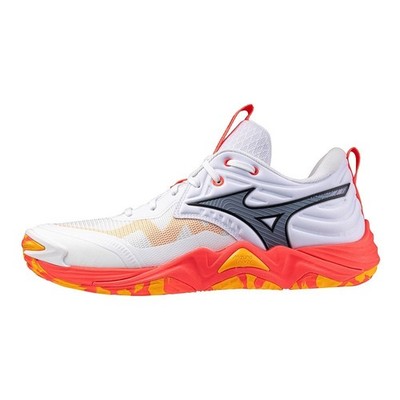 Mizuno Volleyball Shoes WAVE MOMENTUM ELITE V1GA251201 White/Black/Orange 2025AW