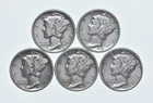 High Grade Lot 1938 1939 1939 1939 1939 Mercury Dime Collection *789