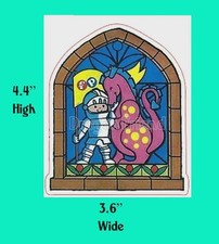 Vintage FISHER PRICE Little People Sticker Decal of 993 CASTLE KNIGHT