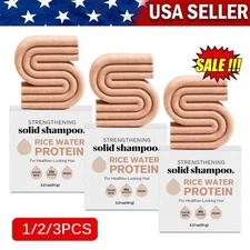 1/3X Rice Water Shampoo Bar - Dry Hair Solid Shampoo & Soap Bar for Hair Care🔥
