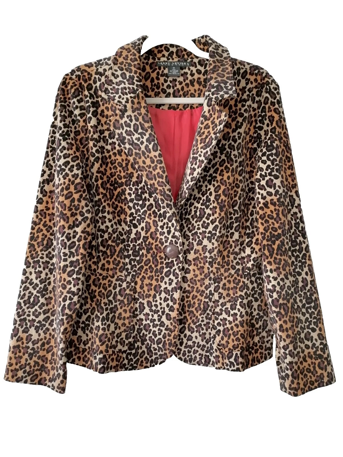 Estampado Animal Larry Levine abrigos, chaquetas y chalecos para Mujeres
