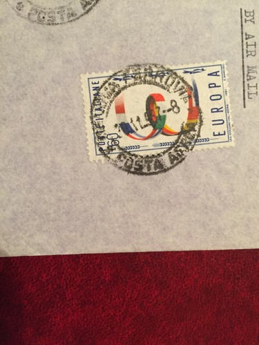 Italy 1956-58 airmail aerea & railway ferrovia postmarks GENOVIA covers x3 - 第 3/7 張圖片