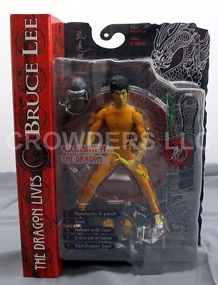Bruce Lee Dragon Lives ASCENSION OF DRAGON Closed Mouth Variant Art Asylum NIP 