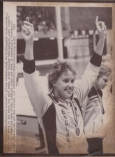 Original Press Photo Swimming June Croft Commonwealth Games Brisbane 1.10.82 c