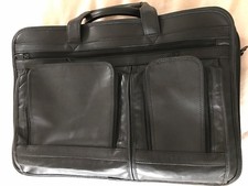 Double Computer Portfolio Business Case 16.5" x 11" x 6.5" Cowhide Nappa Leather