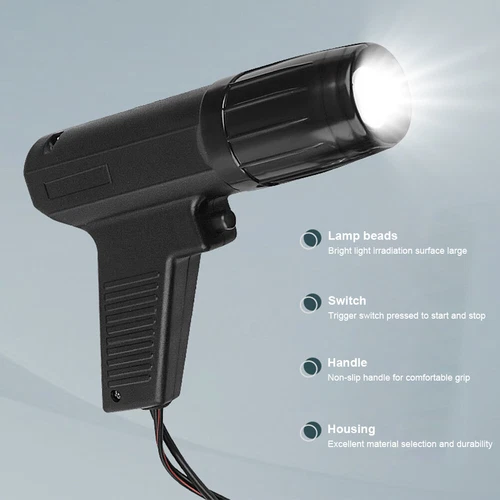 Engine Timing Light 12V Ignition Auto Timing Tester Car Motorcycle Detection - Imagen 8 de 11