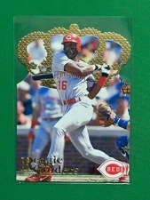 1996 Pacific Crown Collection Baseball #DC-21 Reggie Sanders Gold Crown Die Cut