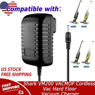 Charger For Shark VM200 VACMOP Cordless Vac Hard Floor Vacuum Mop