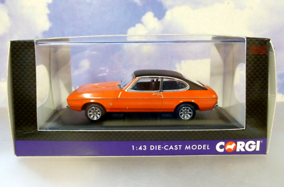 Miniature Corgi Vanguards 1/43 : Ford Capri MK II 3.0 Ghia De 1974, Rouge