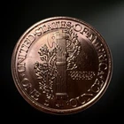 1 OZ Mercury Dime Round .999  Copper Bullion Restrike (BU)