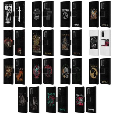 OFFIZIELLE TRIVIUM GRAFIKEN BRIEFTASCHE HUELLE AUS LEDER FÜR SAMSUNG HANDYS 1
