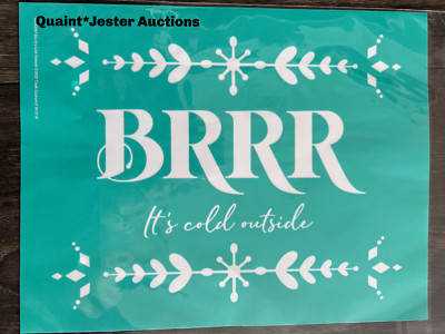 BRRR ITS COLD OUTSIDE NEW Chalk Couture Transfer RETIRED Stencil 8.5''x11''
