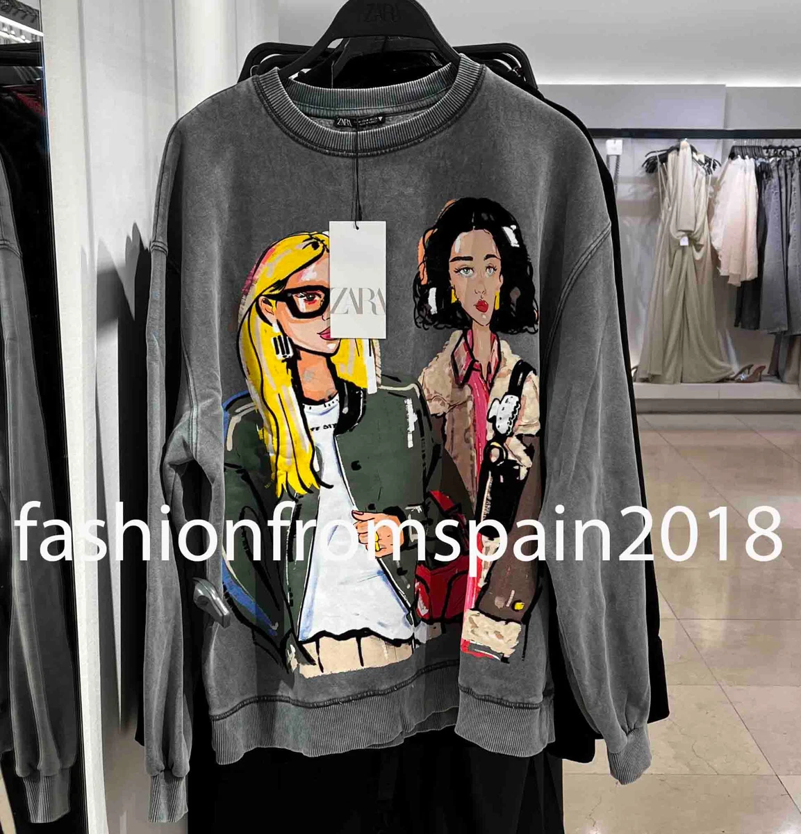 Sweatshirt zara woman cheap