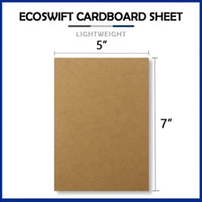 1 5x7 "EcoSwift" Brand Chipboard Cardboard Craft Scrapbook Scrapbooking Sheets